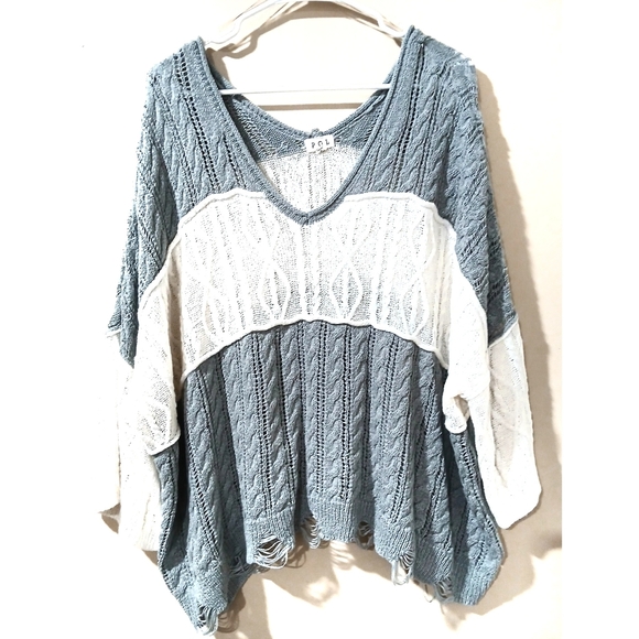 POL Sweaters - POL Distressed Oversized Sweater S